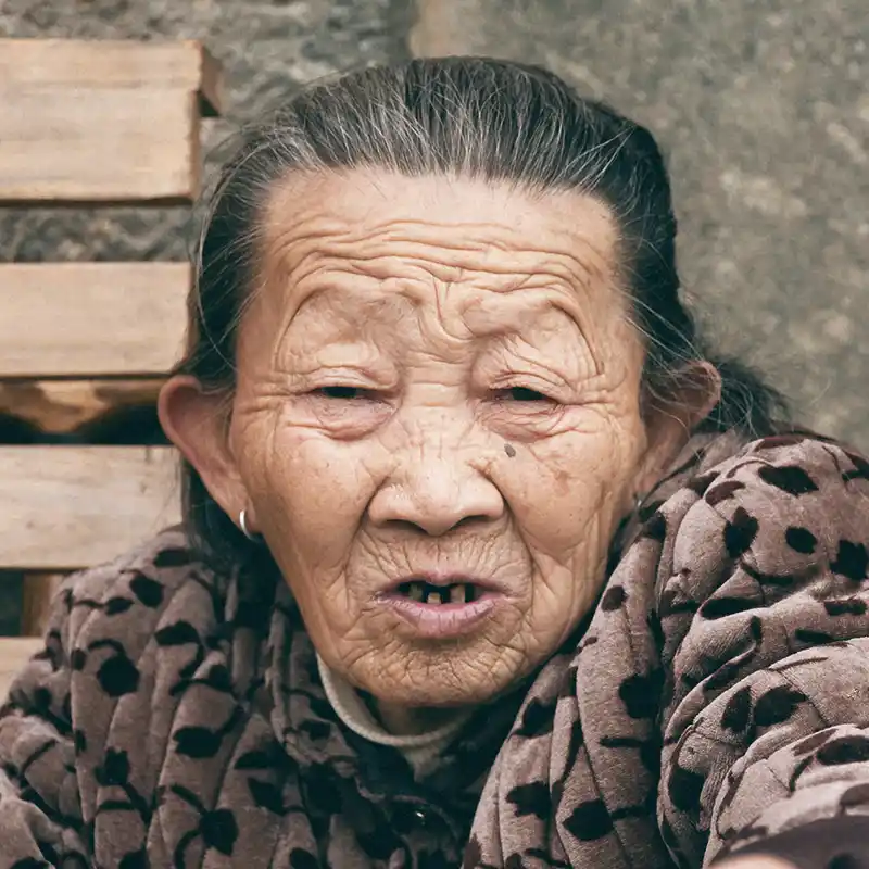 Hakka old Woman's portrait, from my collection "The Guest Families"