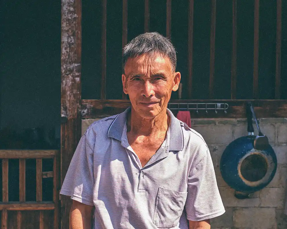 Hakka man's portrait, from my collection "The Guest Families"