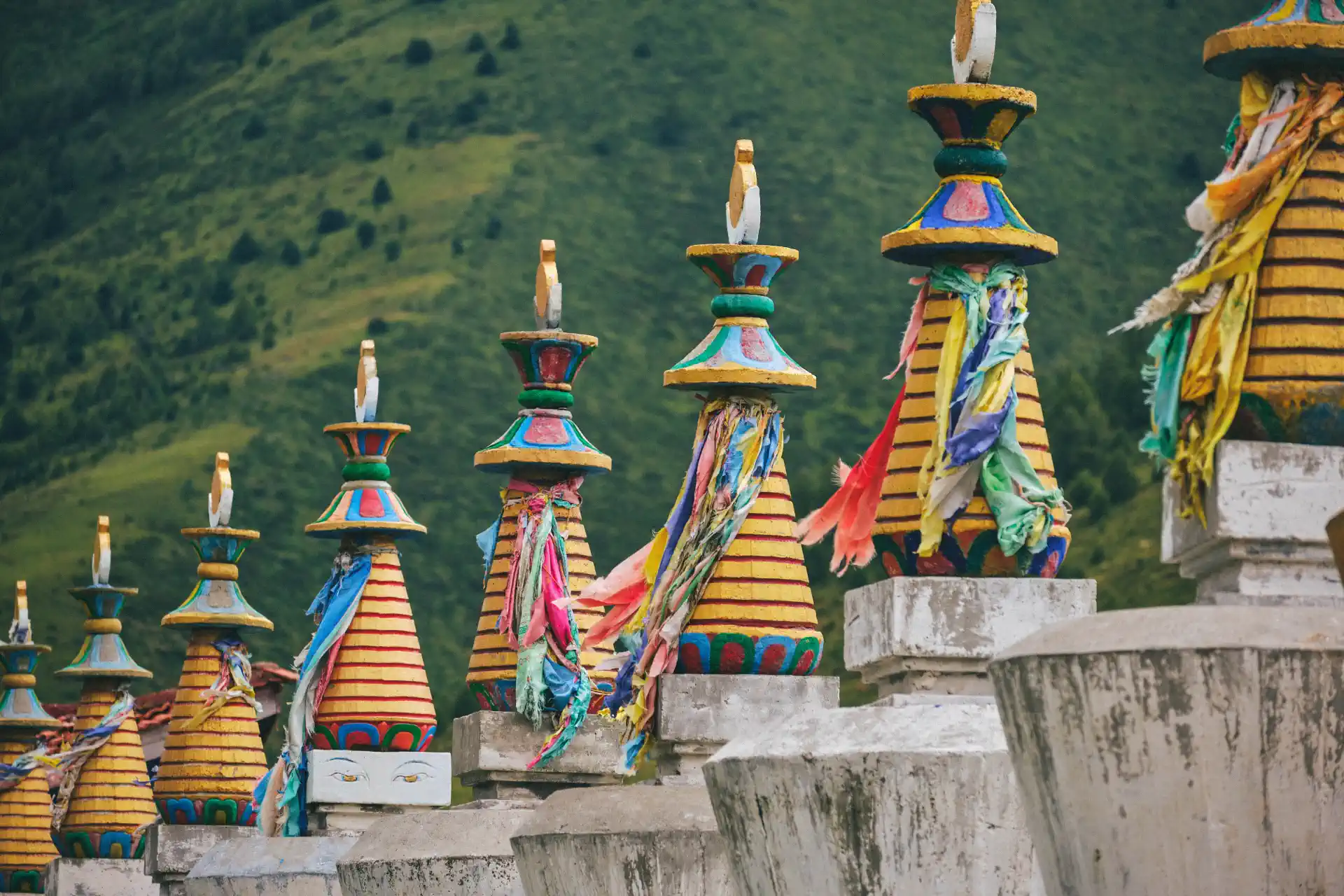 Tibetan stupas - Luis Gómez Documentary Photographer